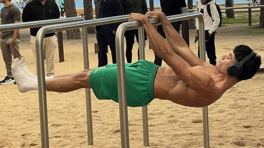 Paral·leles triples Street Workout Cal·listènia